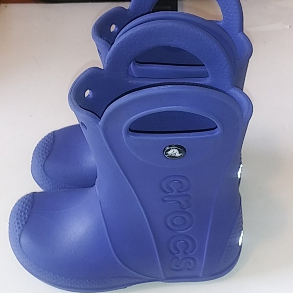 SOLD! Crocs Rain Boots Unisex Size 12 - Picture 4 of 15